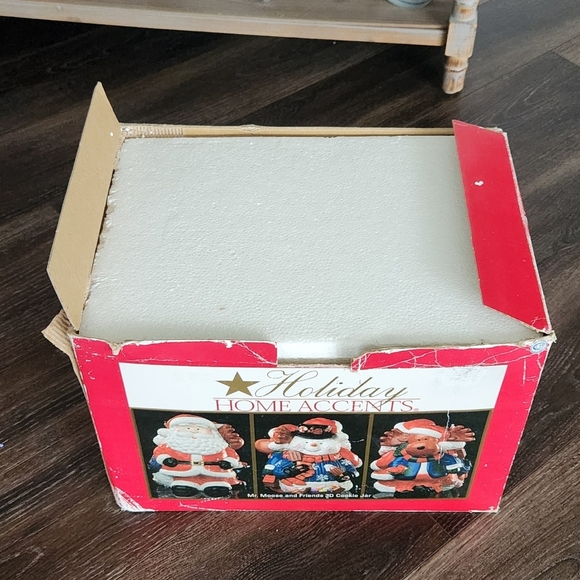 🎄🍪 Vintage 3D Christmas Cookie Jar – Mr. Moose, Santa & Frosty Amazing Design - Picture 16 of 16